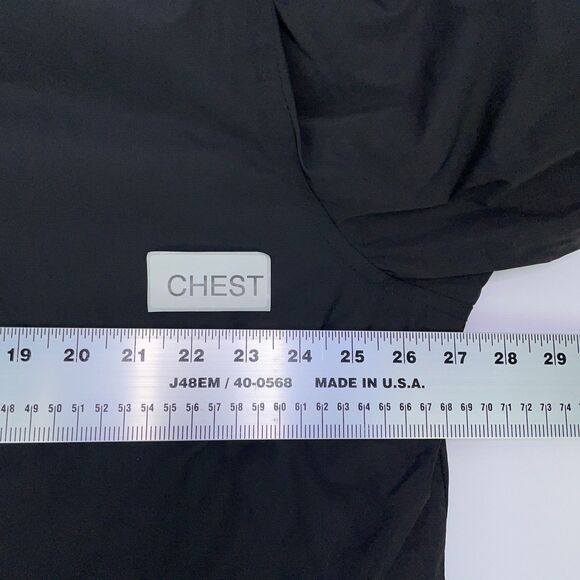 Old Navy Classic Full Zip Black Windbreaker Rain Jacket Pullover Mens Size XXL - Picture 8 of 9